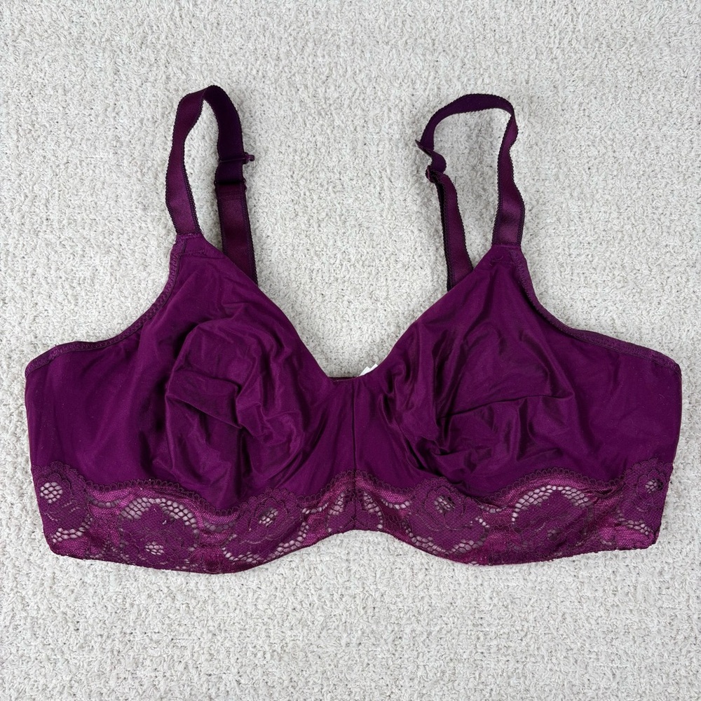 Wacoal Style Standard Underwire Bra 38DD Deep‎ Purple 855347